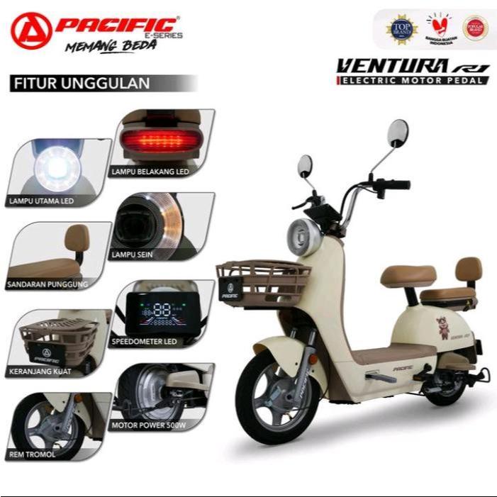 PACIFIC VENTURA R1 SEPEDA LISTRIK SEPEDA LISTRIK PACIFIC VENTURA 500W 20AH  Sepeda listrik pacific