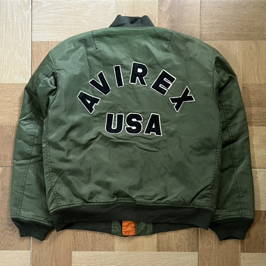 MA1 FLYING / FLIGHT BOMBER VINTAGE JACKET AVIREX SIZE L FIT M BOXY