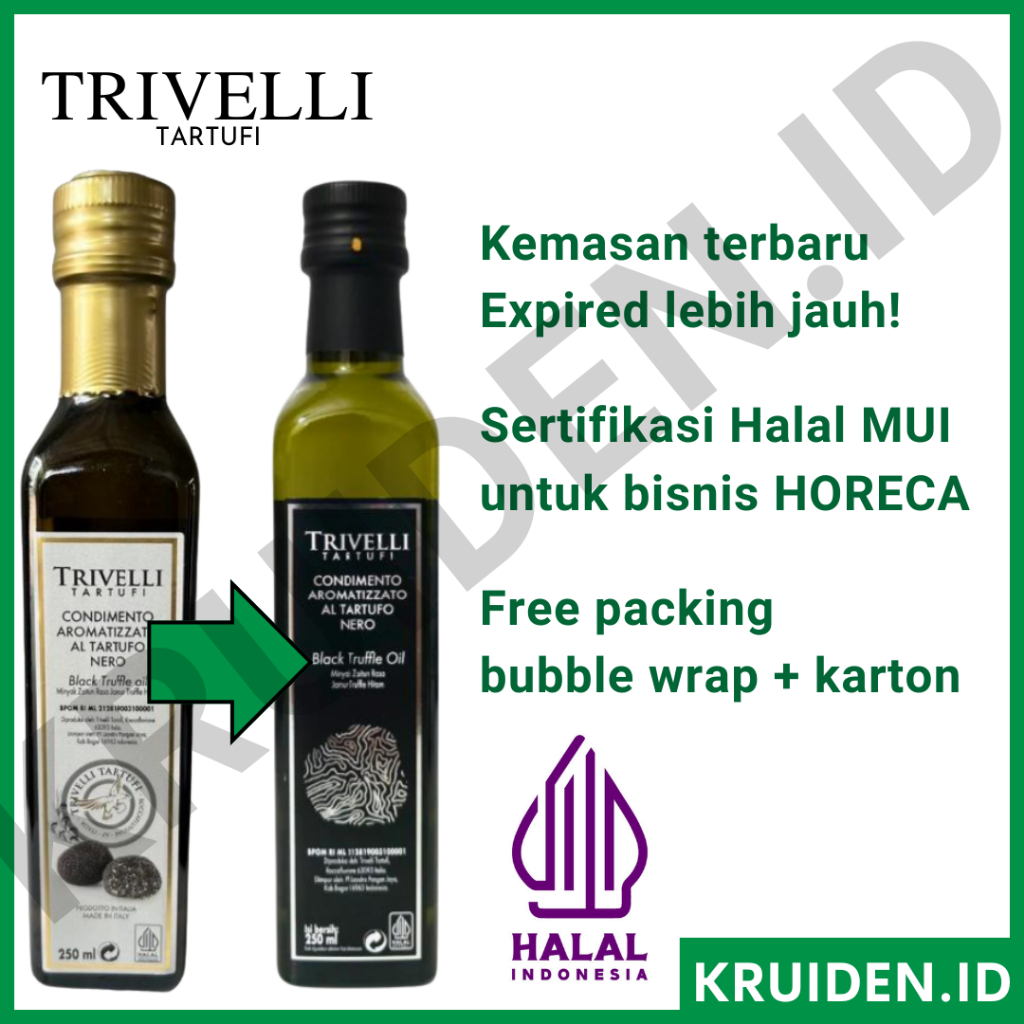 Black Truffle Oil Trivelli Minyak Truffle Italian Premium Tartufo Nero