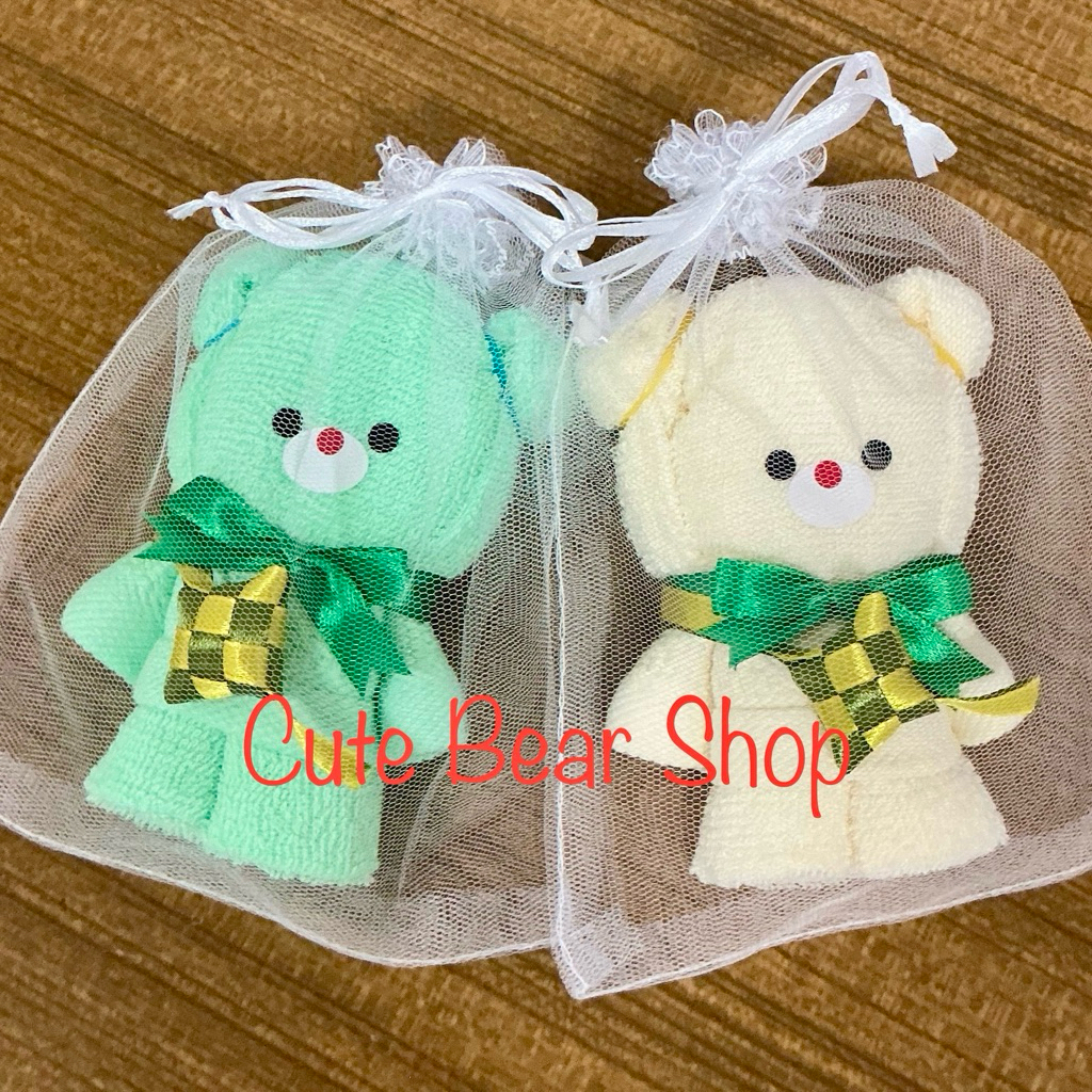 Souvenir Idul Fitri / Souvenir Lebaran Handuk Boneka Beruang / Hampers Lebaran Idul Fitri Beruang Ke
