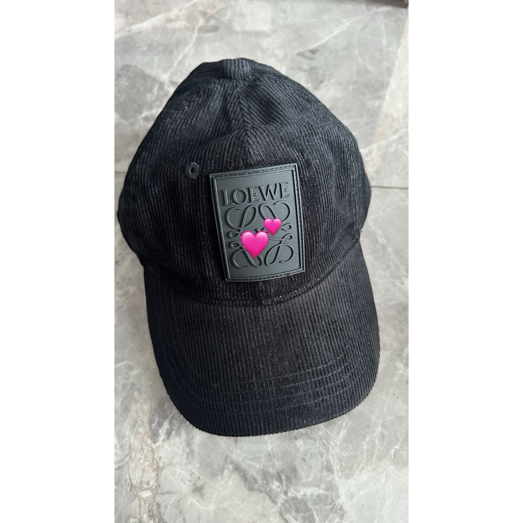 black cap hat topi hitam