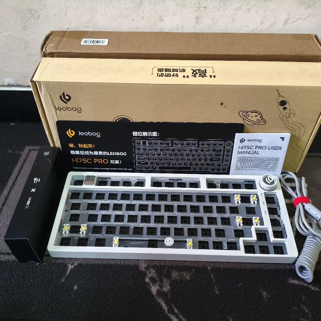 Leobog Hi75C Pro Alumunium Mechanical Keyboard Wireless With Knob