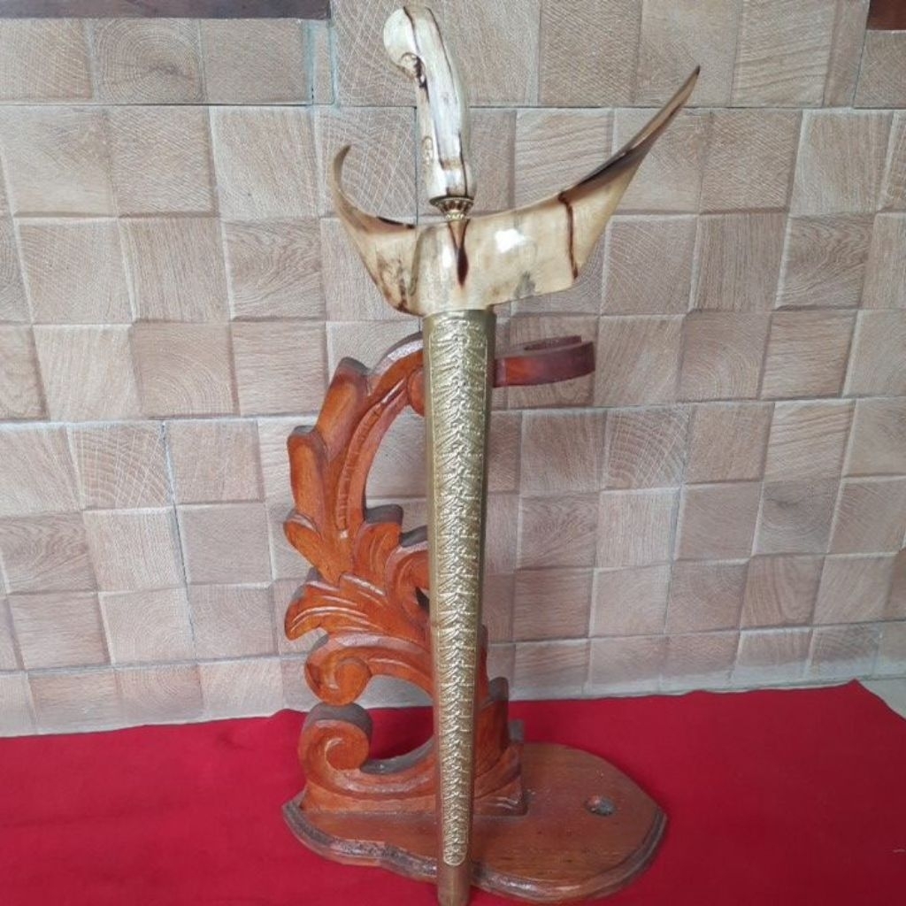 Keris Kyai Sengkelat Luk 13 Sepuh,Bilah Gligir,Pamor Wos Wutah