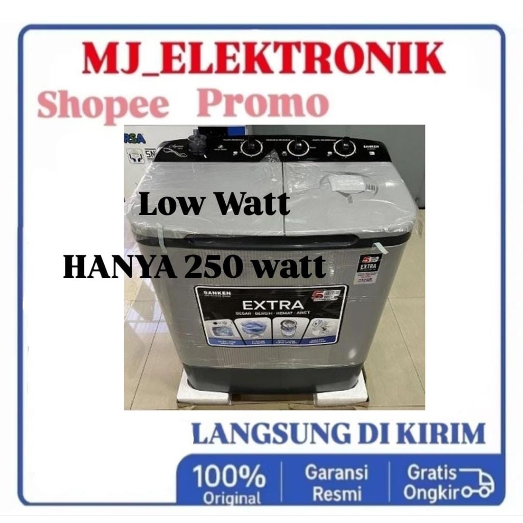 MESIN CUCI SANKEN 2 TABUNG 8KG