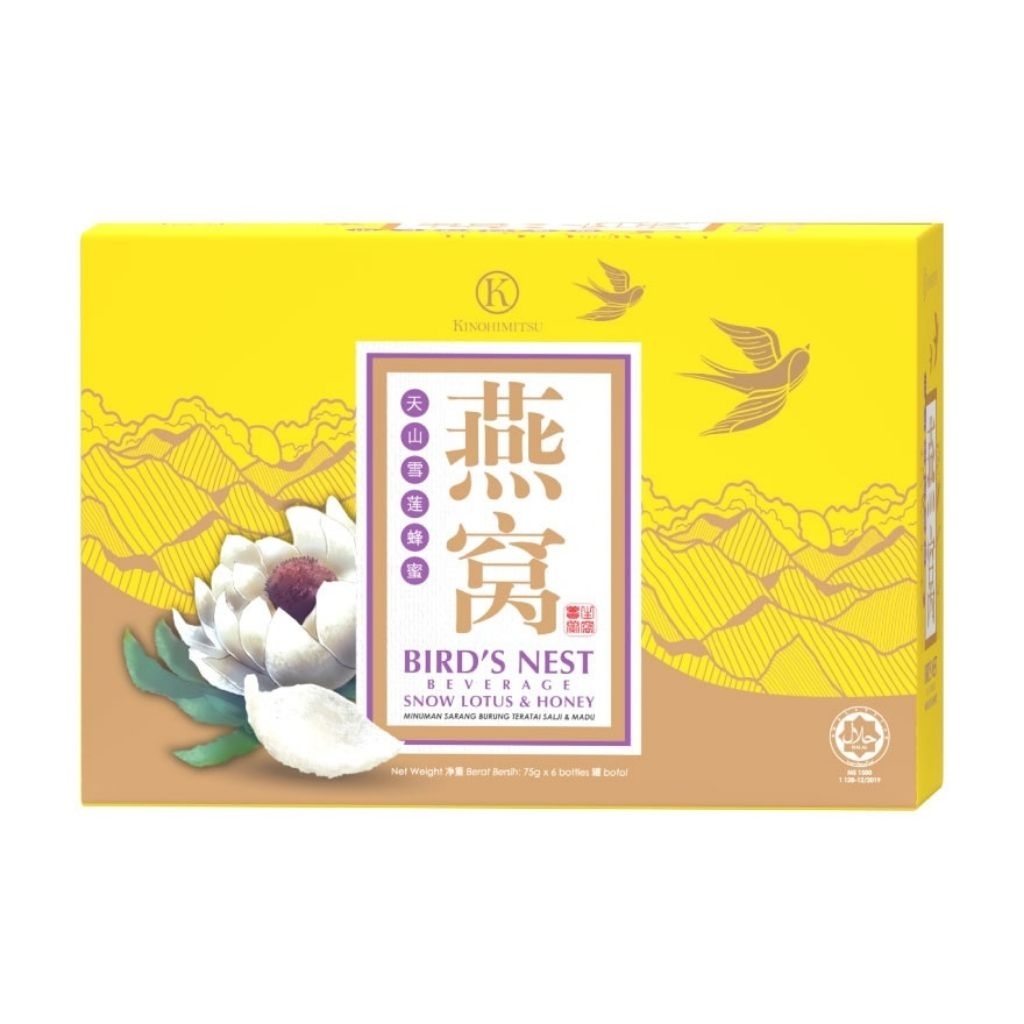 Kinohimitsu Bird Nest Snow Lotus Original Sarang Burung Walet