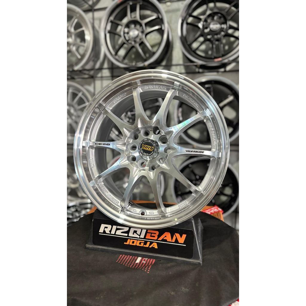 velg ce28 r16 full polish pcd 5x114 dan 5x100 kondisi baru