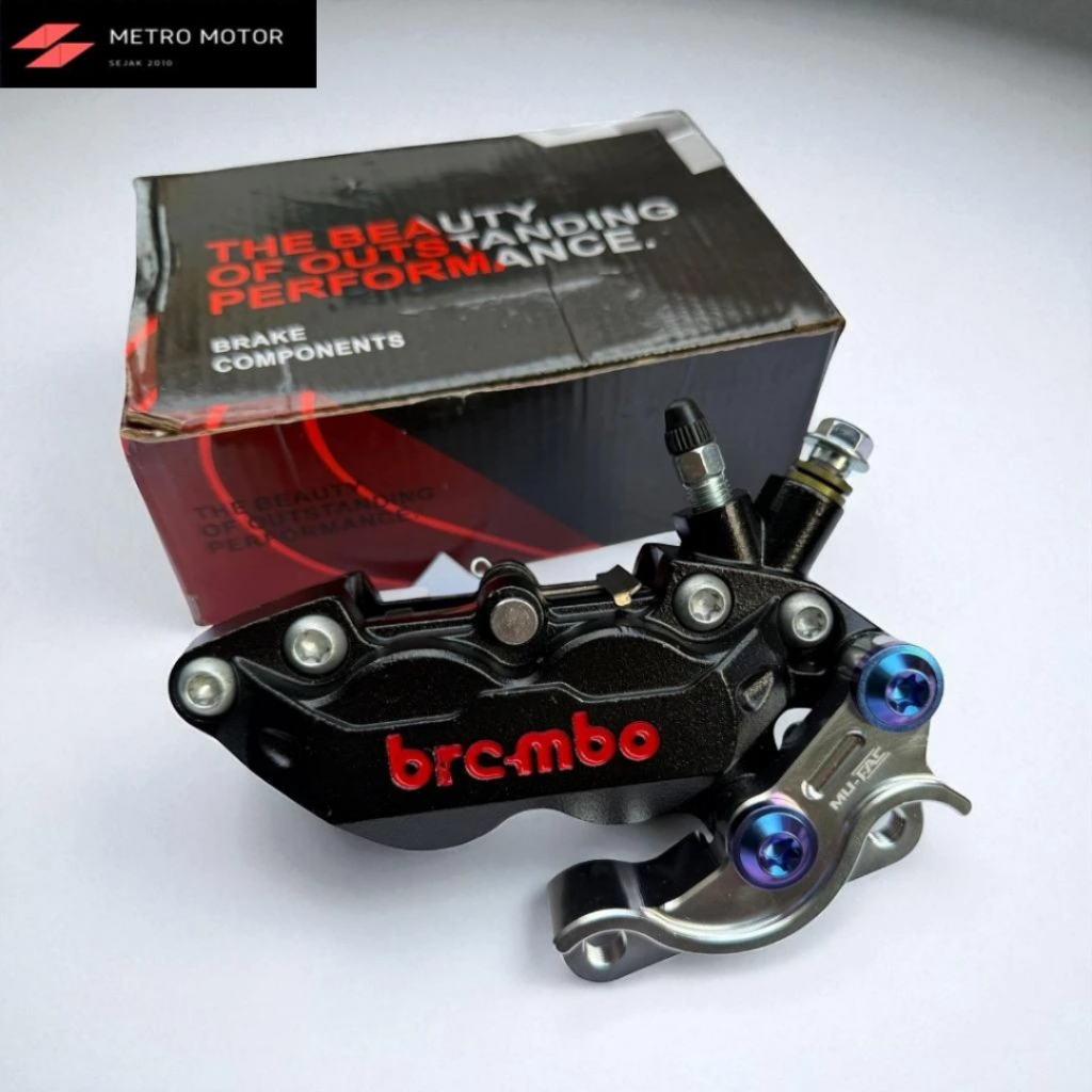 Promo Paket Kaliper BIGPOT 4P Axial + Breket CNC PNP Yamaha JUPZ / FIZR / VEGA / Nouvo 260MM Brembo