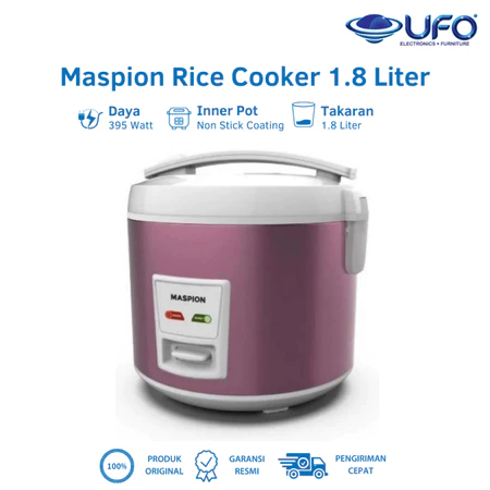Maspion Rice Cooker Magic com Anti Gores & Anti Lengket Kapasitas 1,8 Liter MRJ1892BS