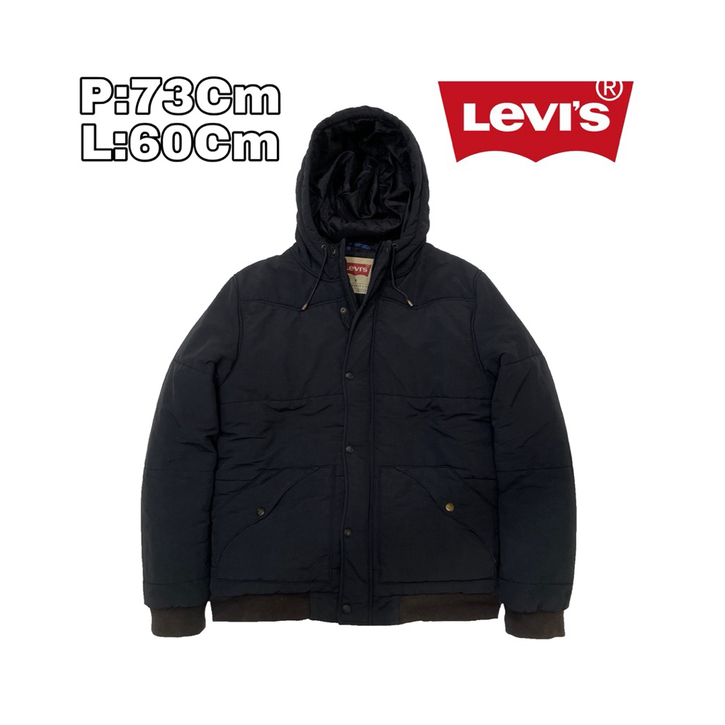 J170 Jaket Puffer Outdoor Casual Parka Levis Levi Stradiuss Sport Winter Tebal Musim Dingin Hiking P