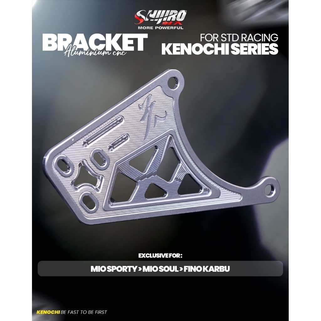 Bracket Braket Dudukan Knalpot Cnc Standar Racing Kenochi K Series Performance Mio Sporty Mio Karbu
