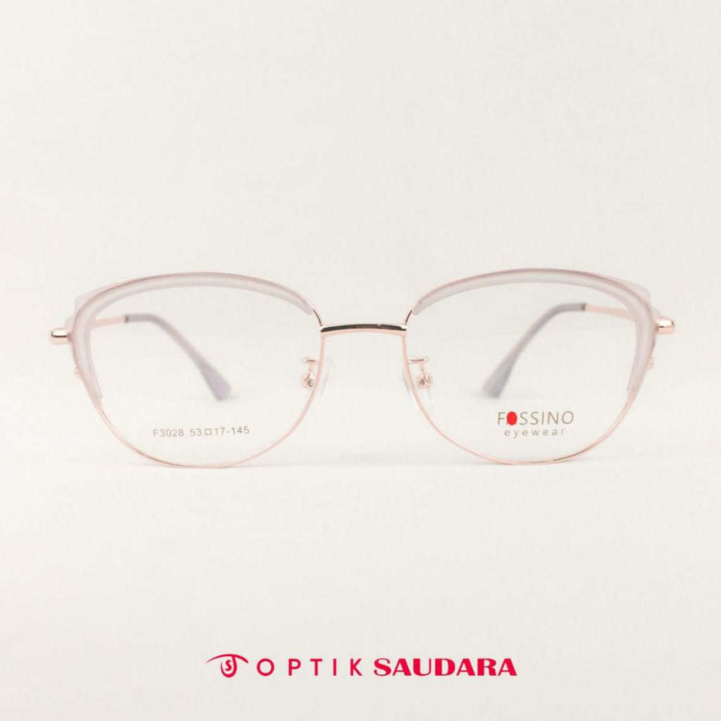Optik Saudara - Frame Fassino - Kacamata Wanita Model Cat Eye Super Stylish F FAS3028 C14 53