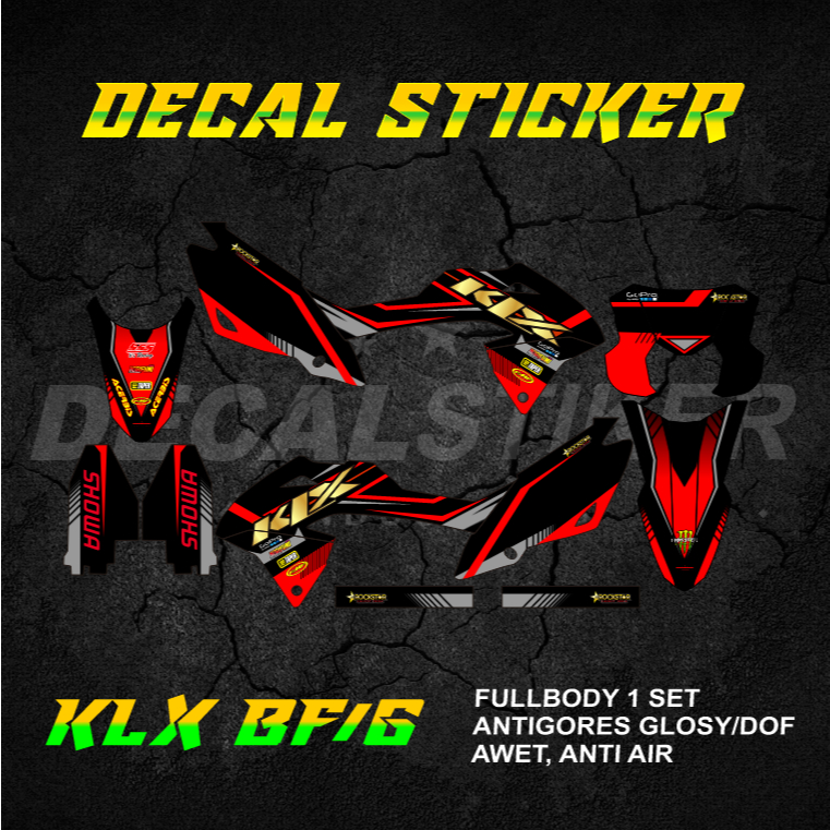 DECAL STIKER KLX 150 BF FULLBODY (005) DEKAL STICKER KLX G SE 2016 2017 2018 2019 2020 2021 2022 202