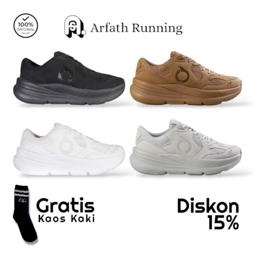 ORTUSEIGHT BRISBANE SEPATU RUNNING WALKING ORIGINAL 100%