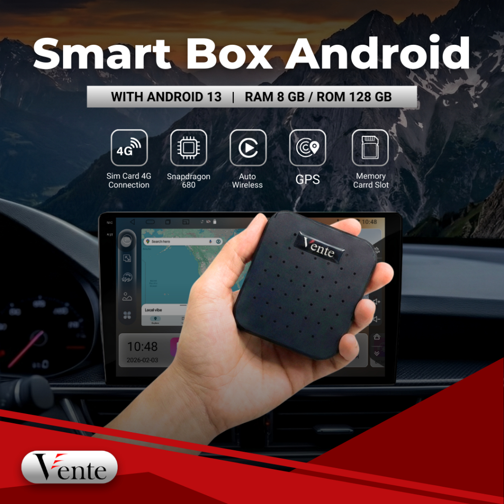 VENTE Smart Box Android 8/128GB CarPlay Wireless Android Auto Adaptor Smartbox Mobil