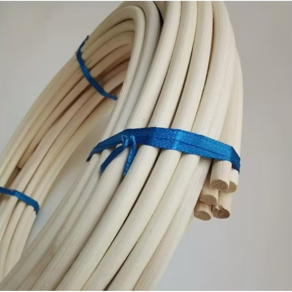 rotan pitrit / rotan bulat putih / lis rotan ukuran 7mm