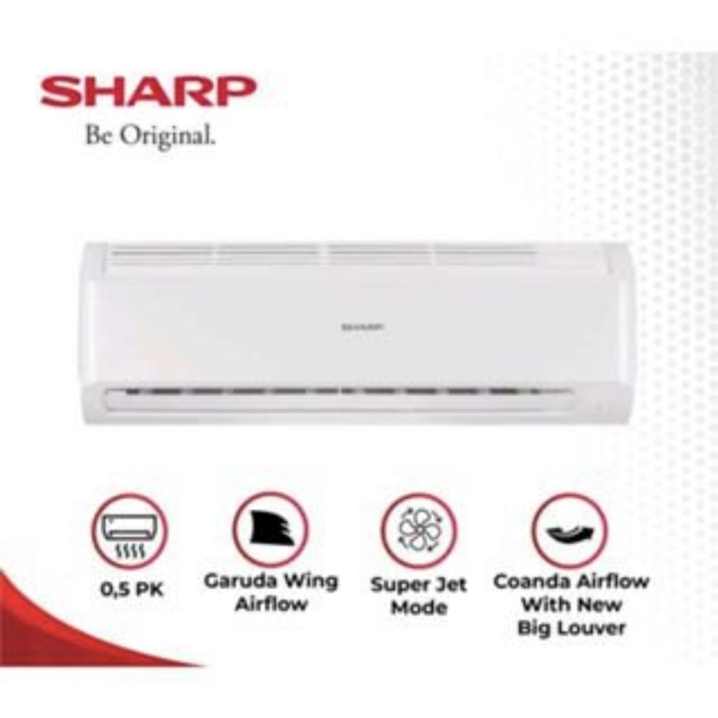 AC Sharp 1/2 PK ( unit + pasang)