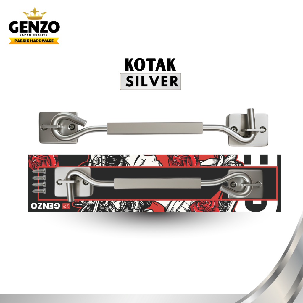 GENZO Hak Angin Cantolan Penyangga Jendela Rumah 22 cm Stainless Steel Body Besar Anti Karat