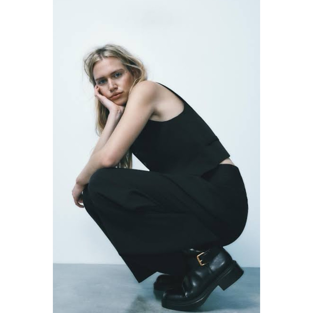 Zara ankle boots belt