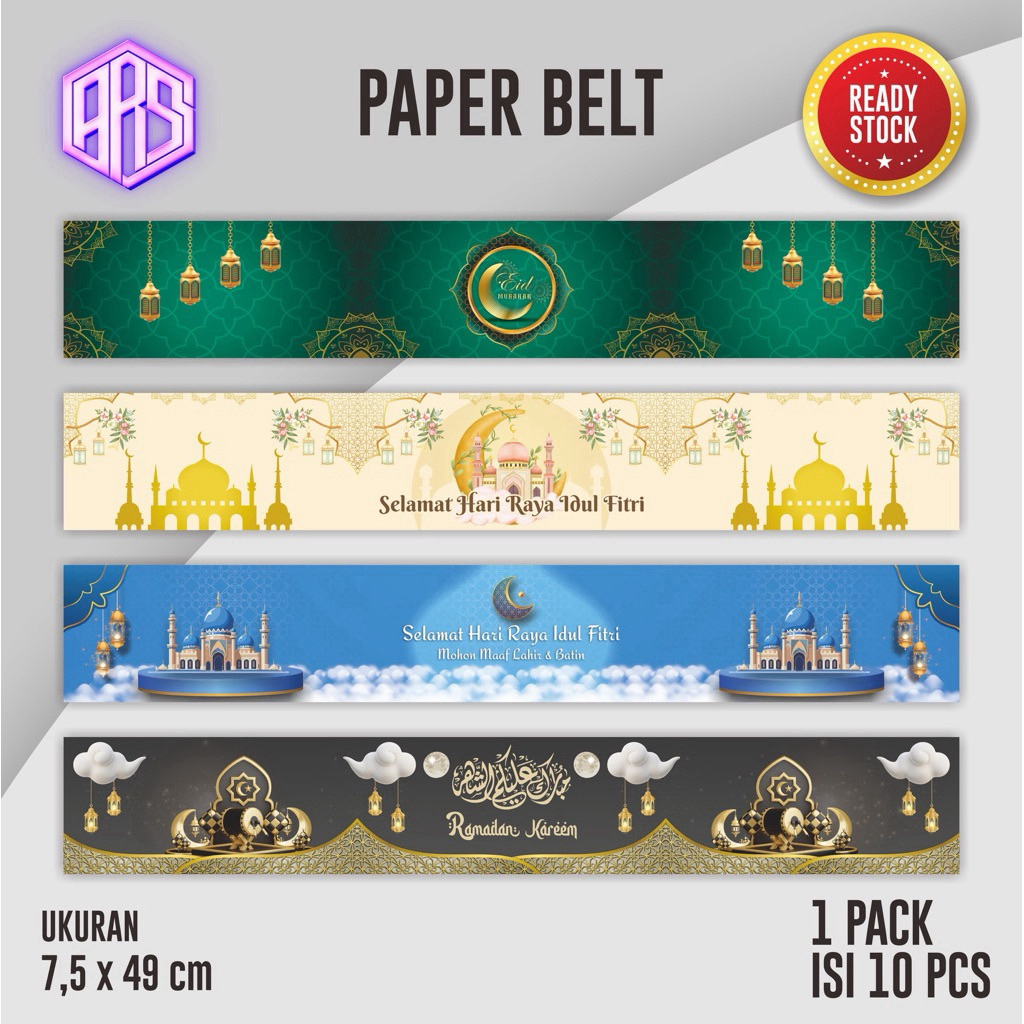 paper belt stiker toples buat hampers