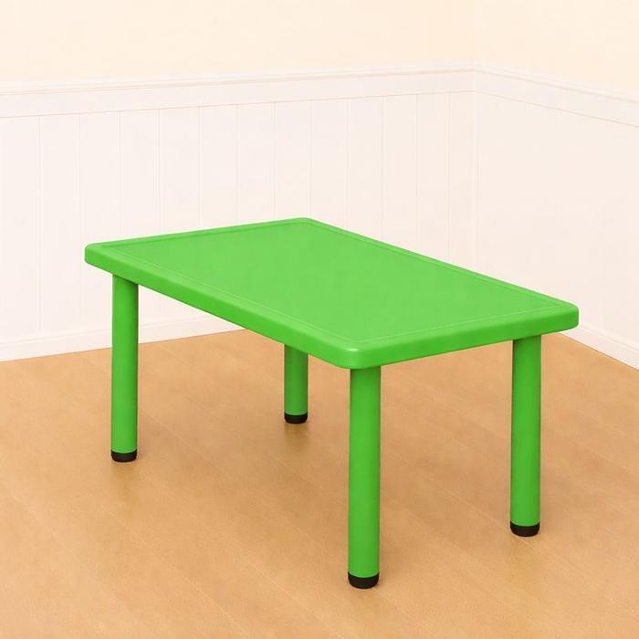 MEJA BELAJAR ANAK MEJA PANJANG PERSEGI ANAK KAKI FULL BESI & PLASTIK KONSTRUKSI KUAT 120X62X52 CM