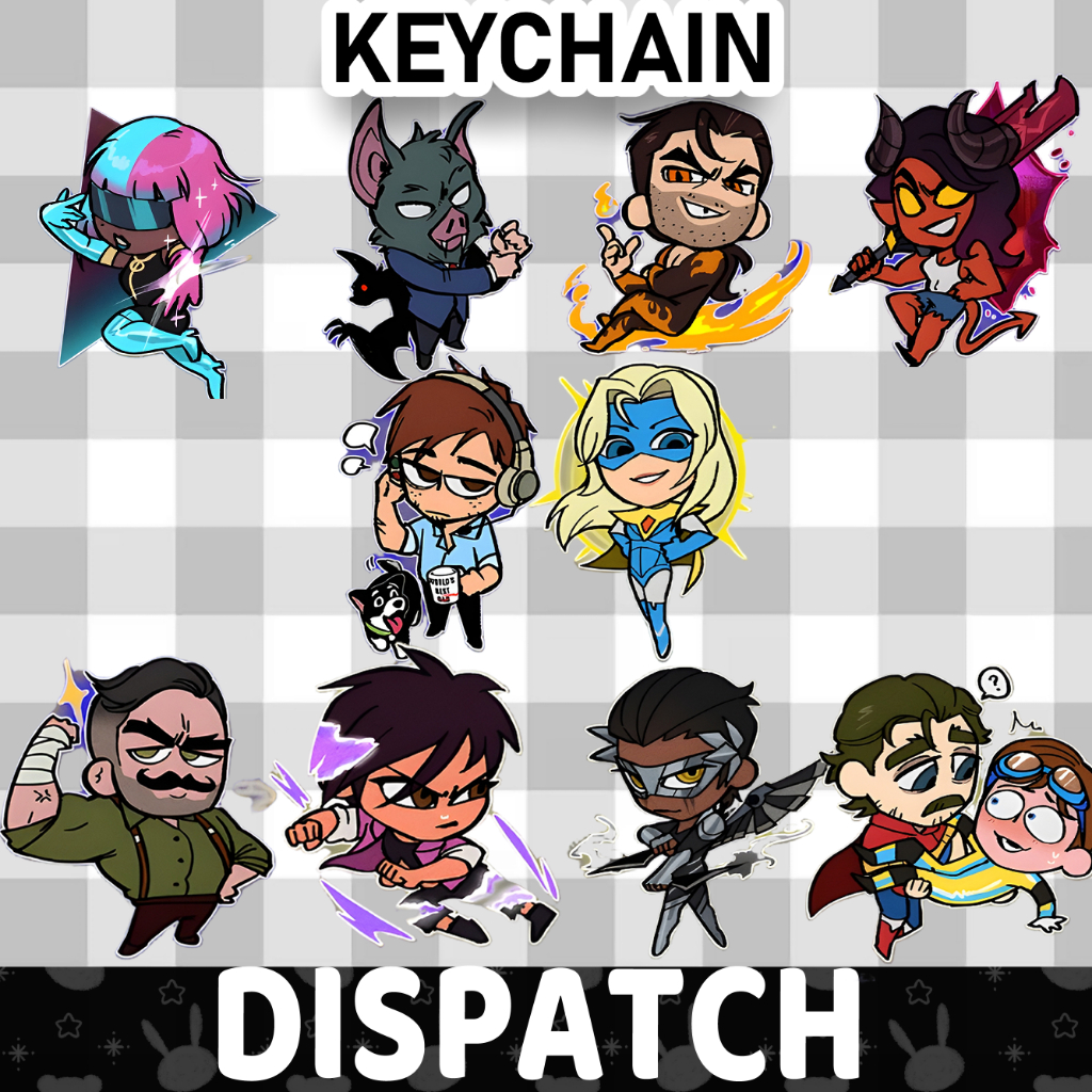 Ganci / Gantungan Kunci Akrilik DISPATCH CHIBI