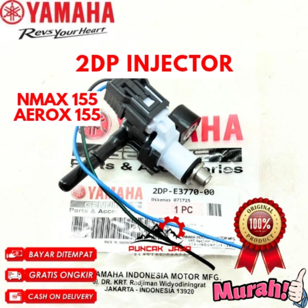 INJECTOR ORIGINAL YAMAHA KODE 2DP, INJECTOR NMAX 155, INJECTOR AEROX 155