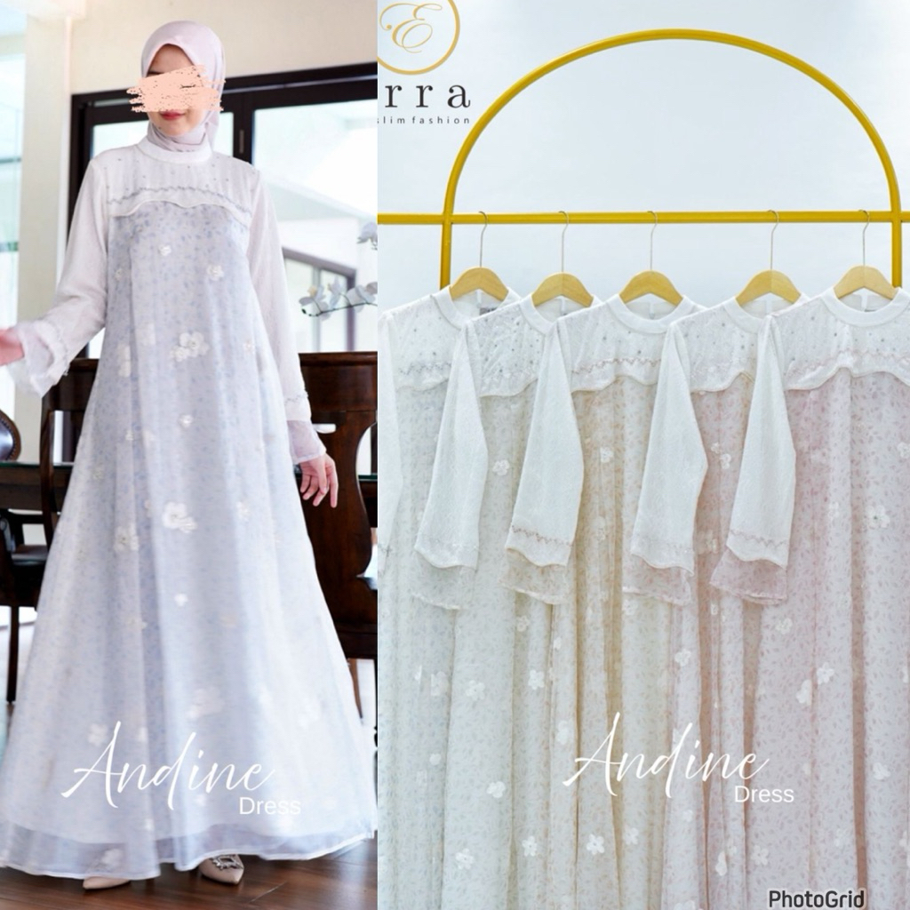 ANDINE DRESS GAMIS PREMIUM BY ERRA.ID