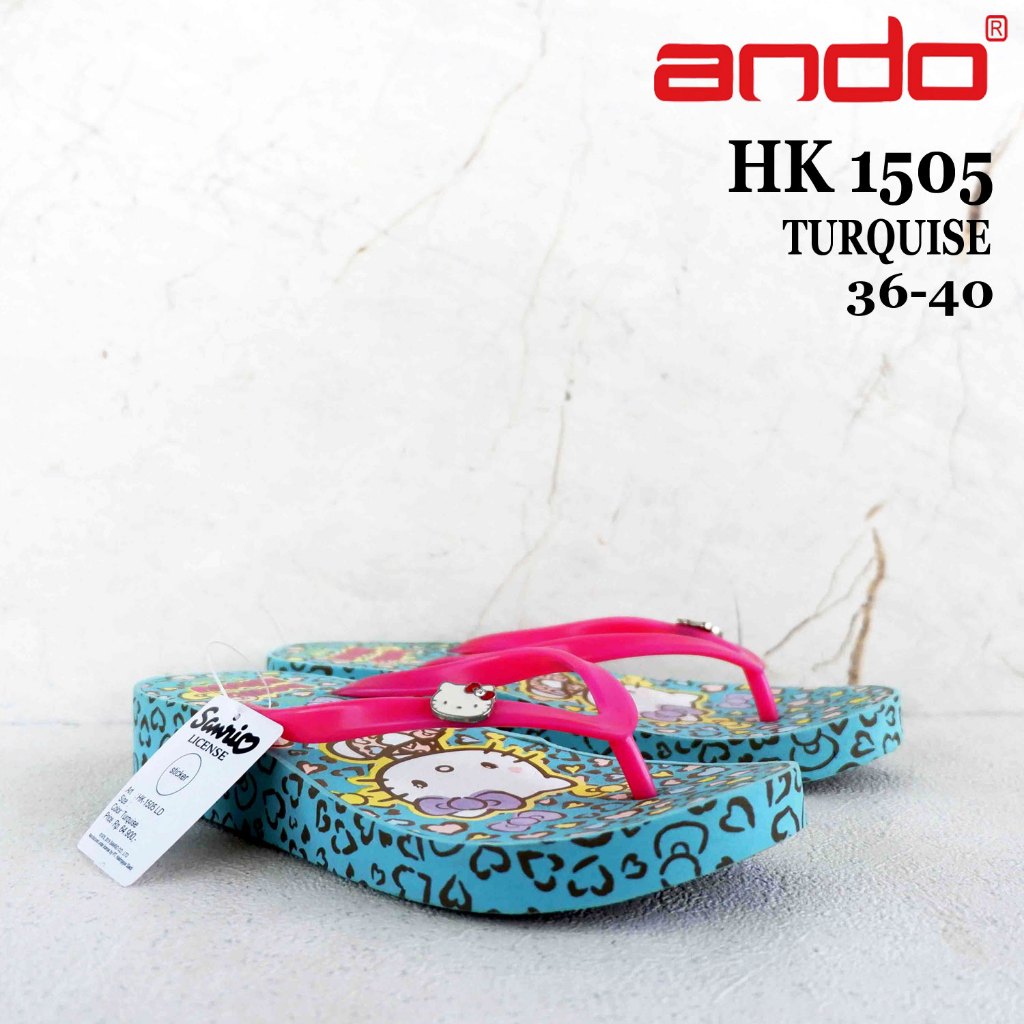 Sandal ANDO Wedges Karakter - HELLOKITTY HK 1512 / HK 1505 - Size 36-40 - sandal anak perempuan - sa