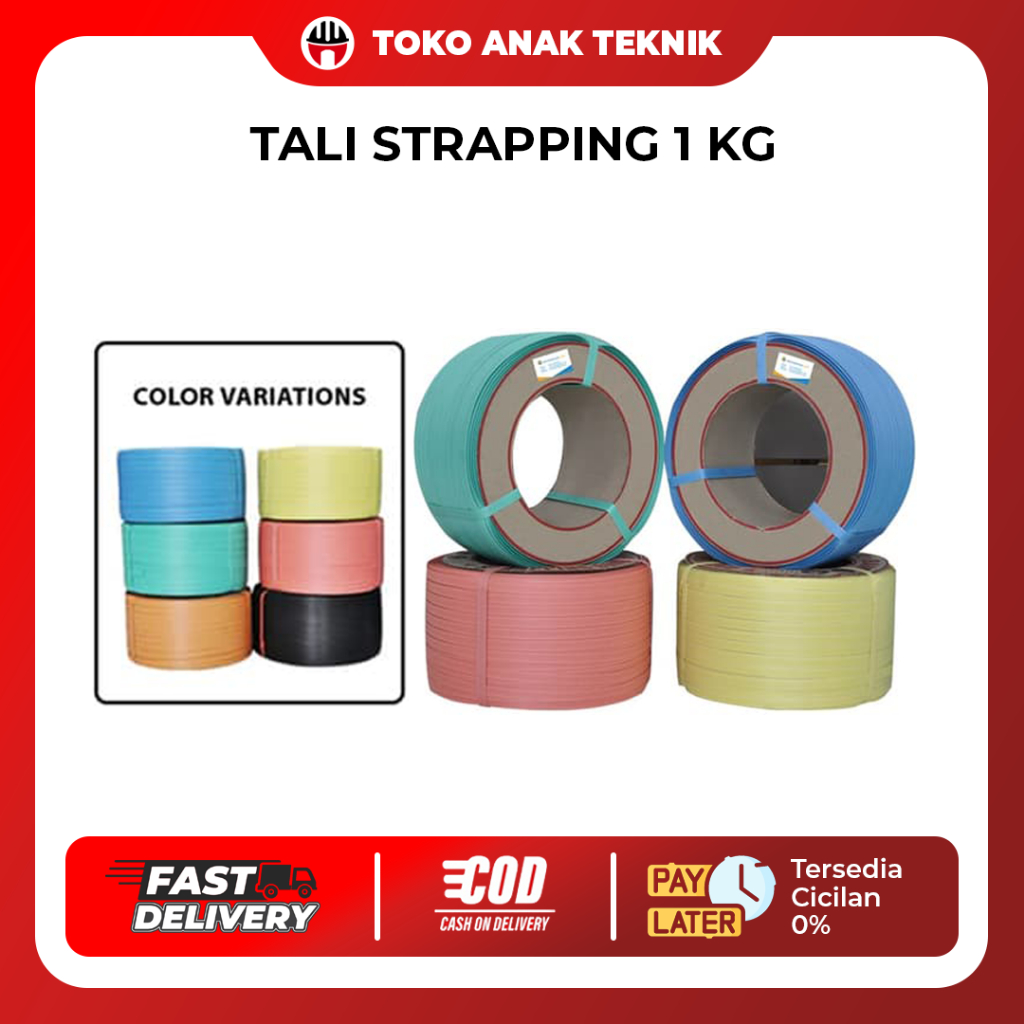 Tali Strapping Band 12mm / Tali Packing Ikat Straping Band Kardus 1kg