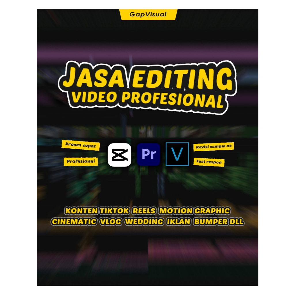 JASA EDIT VIDEO PROFESIONAL , KONTEN TIKTOK, CINEMATIC, WEDDING, COMPANY PROFILE, DLL