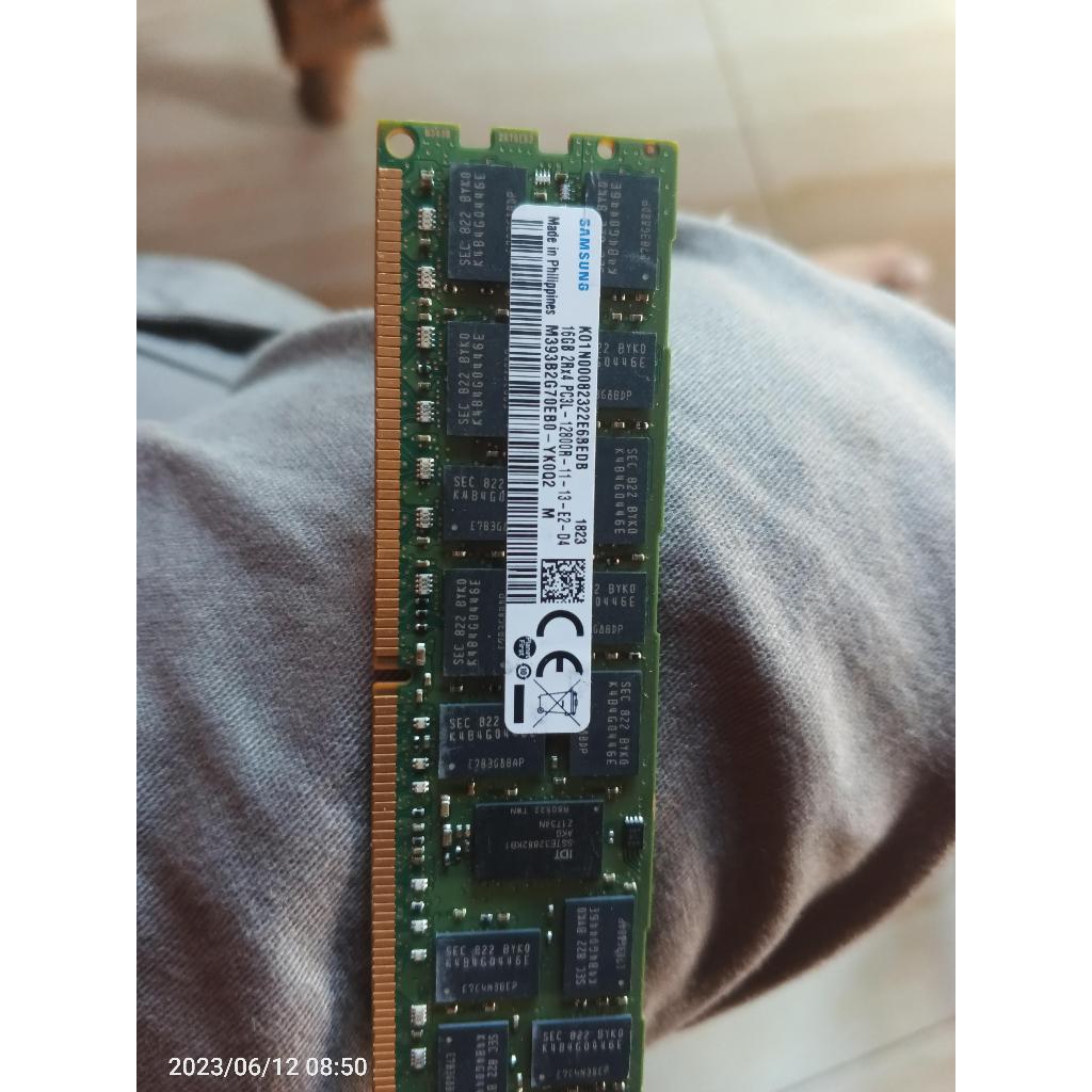 Samsung Micron Memori DDR3 RAM Server 16GB 2Rx4 PC3L-12800R Registered ECC 1600MHz Asli Garansi 100 