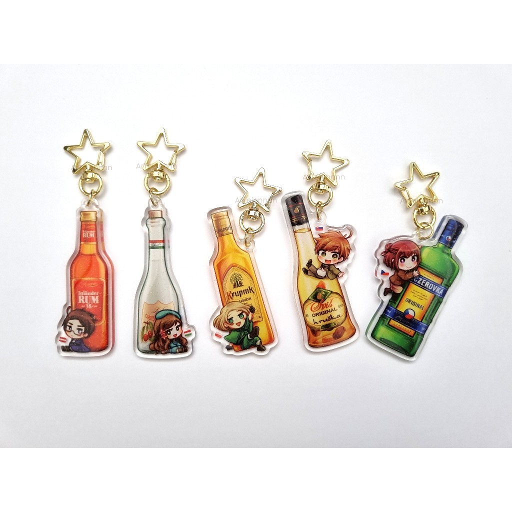 [ArTejennnn] Hetalia Epoxy Keychain – Central European Countries