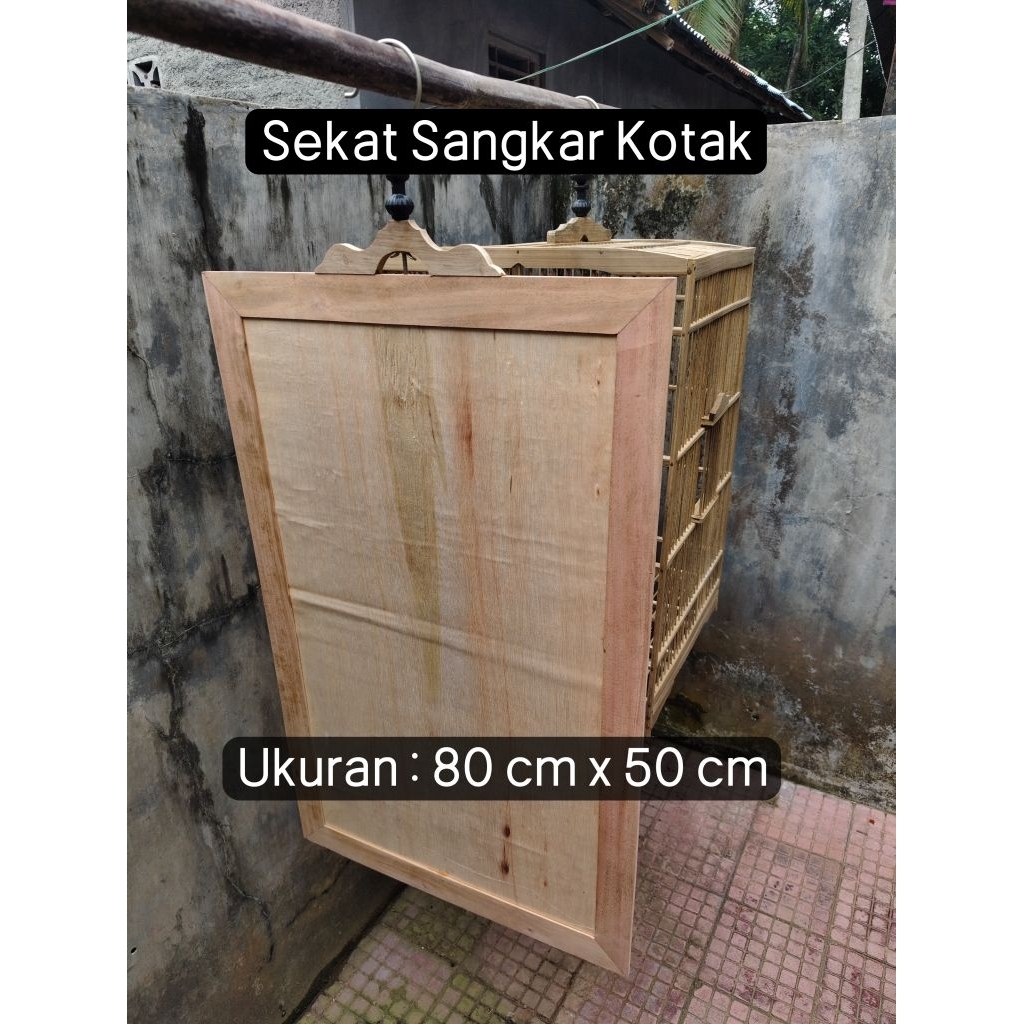 Sekat Sangkar Burung Kotak No. 1,2,3 Bahan Kayu Tebal dan Triplek Custom