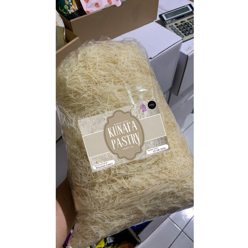 Adonan Pastry Kataifi Kering 100 Gram untuk Kunafa dan Baklava