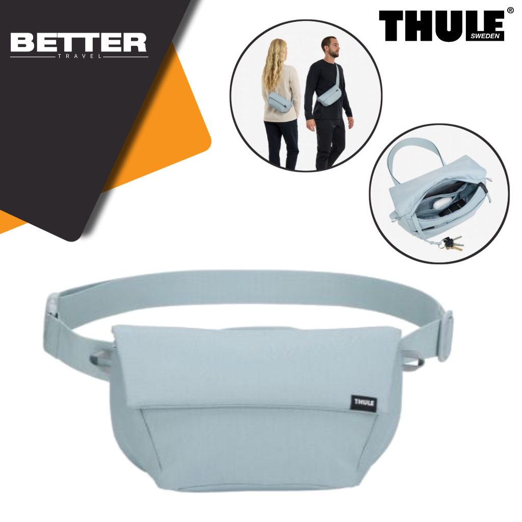 Waist bag THULE tas pinggang daily traveling santai crossbody unisex nylon kuate