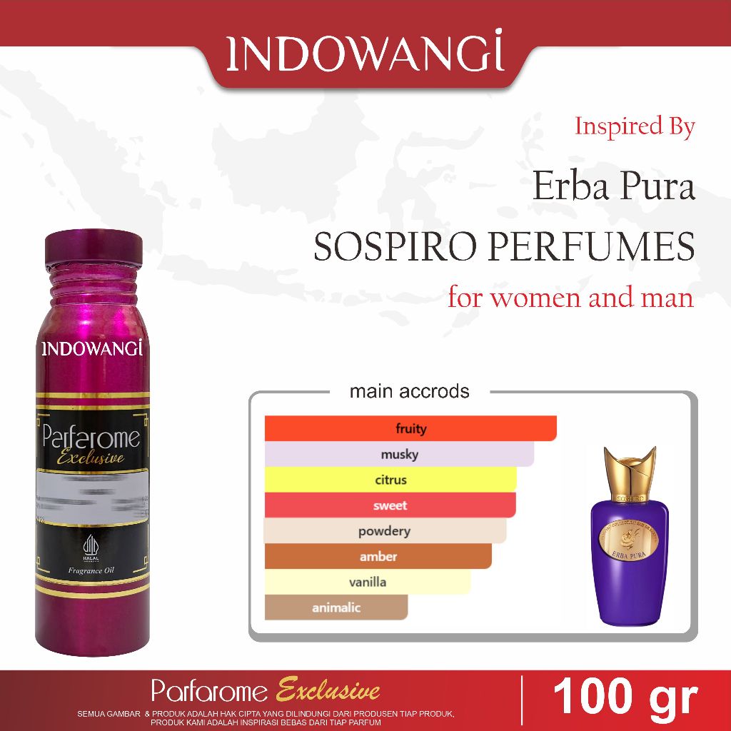 Bibit Parfum Erba Pura Parfarome Exclusive Segel 100gr