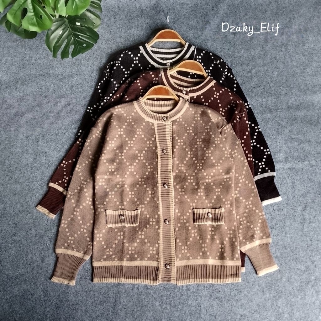 Marisa Cardigan Rajut Atasan Wanita Terbaru Knitwear