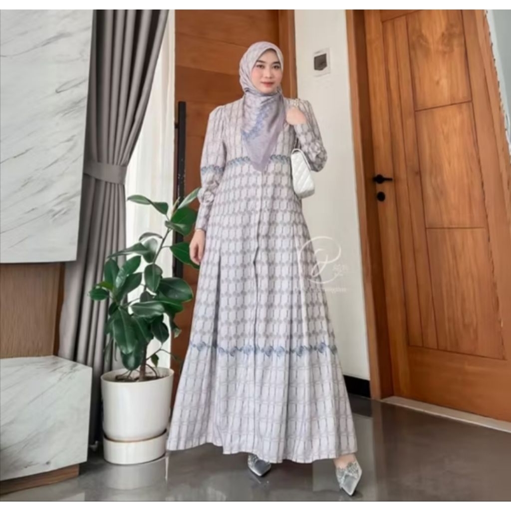 DYN Signature Gracella Dress | Dress Monogram Delicate Series | Gamis Lebaran monogram | Fashion Mus