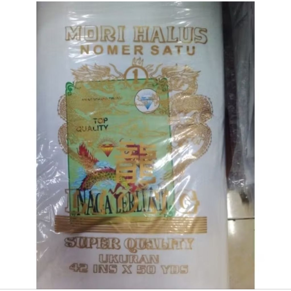 MORI LIONG ASLI TEBAL KUALITAS BAGUS - KAIN KAFAN - KAIN PUTIH