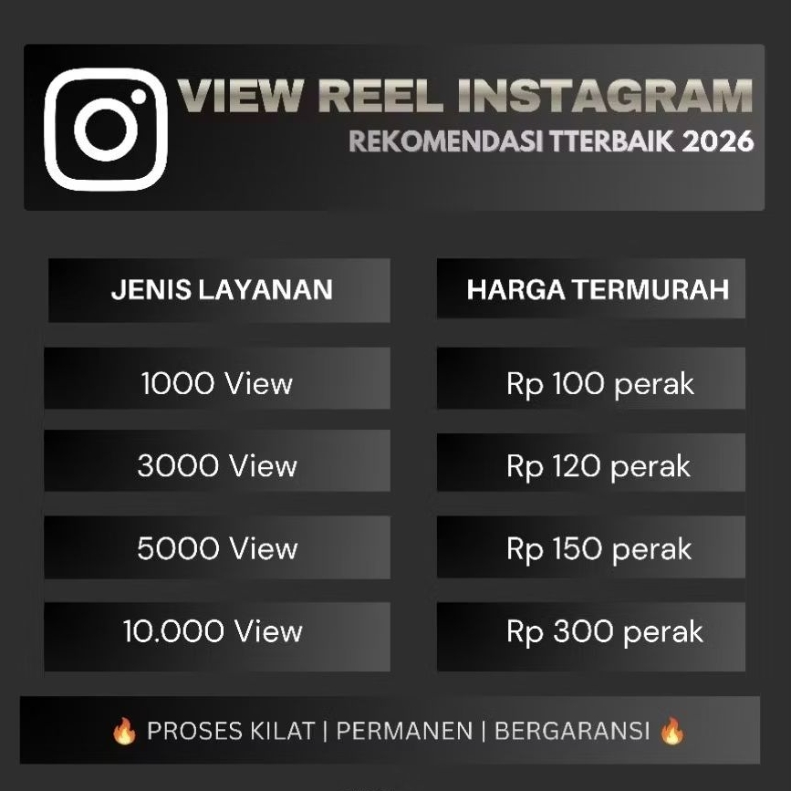 View Reel lnstagram permanen | View Reels lnstagram murah