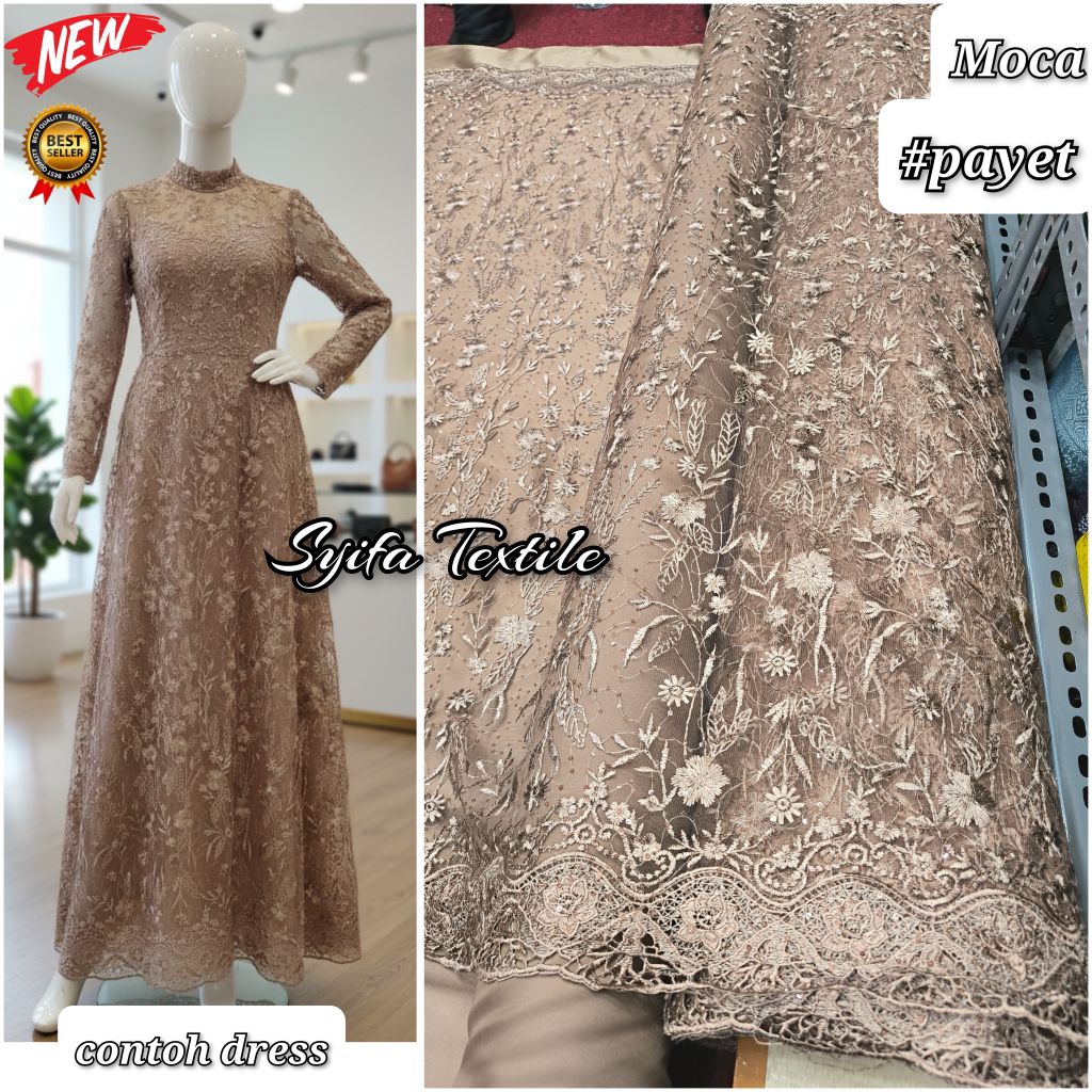 MURAH / Kain Brokat Raya / Kain Brokat Meteran / Kain Tile Meteran / Kain Tile Motif / Kain Tille Mu