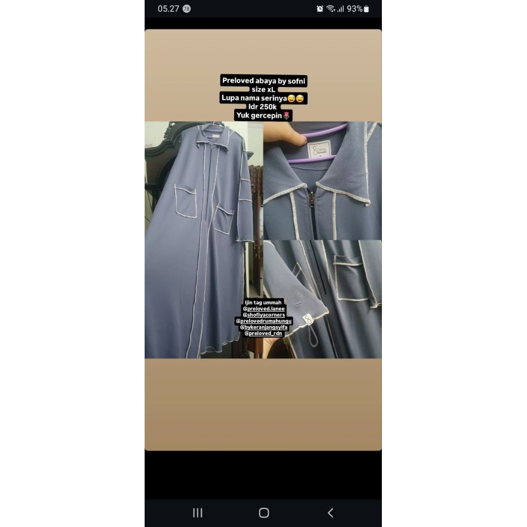 preloved abaya by sofni