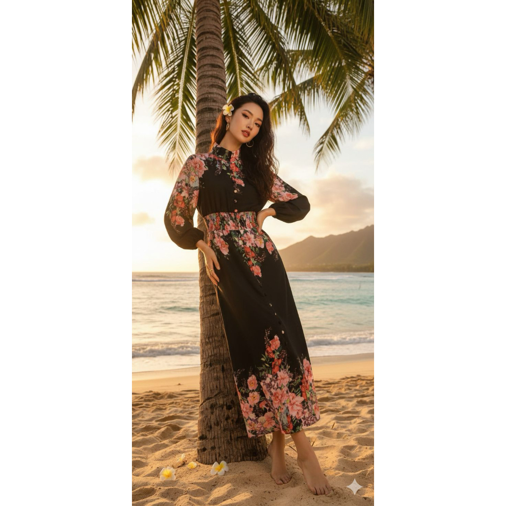 floral maxi dress
