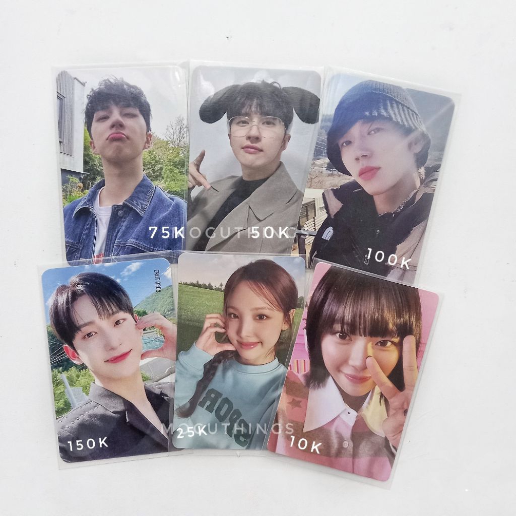 [READY STOCK] Photocard PC VIXX Ken INFINITE Woohyun CRAVITY Jungmo Twice Nayeon Jeongyeon