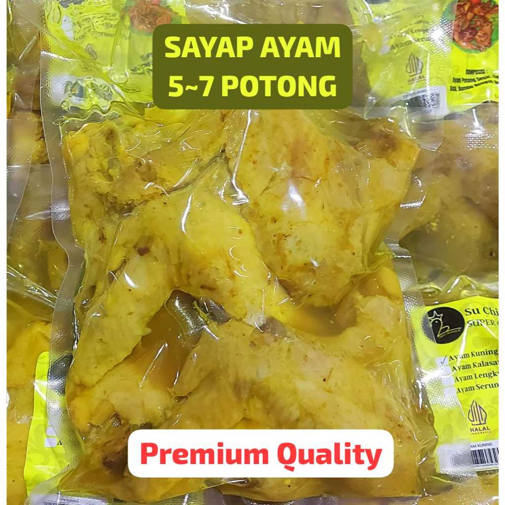 SAYAP AYAM UNGKEP BUMBU KUNING Marinasi isi 5 sd 7 Praktis Tinggal Goreng Bakar buat lauk hantaran h