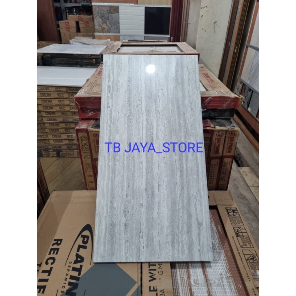 KERAMIK LANTAI DINDING GREY ABU ABU CORAK MARBLE UKURAN 30 X 60 30X60 30/60 GLOSS