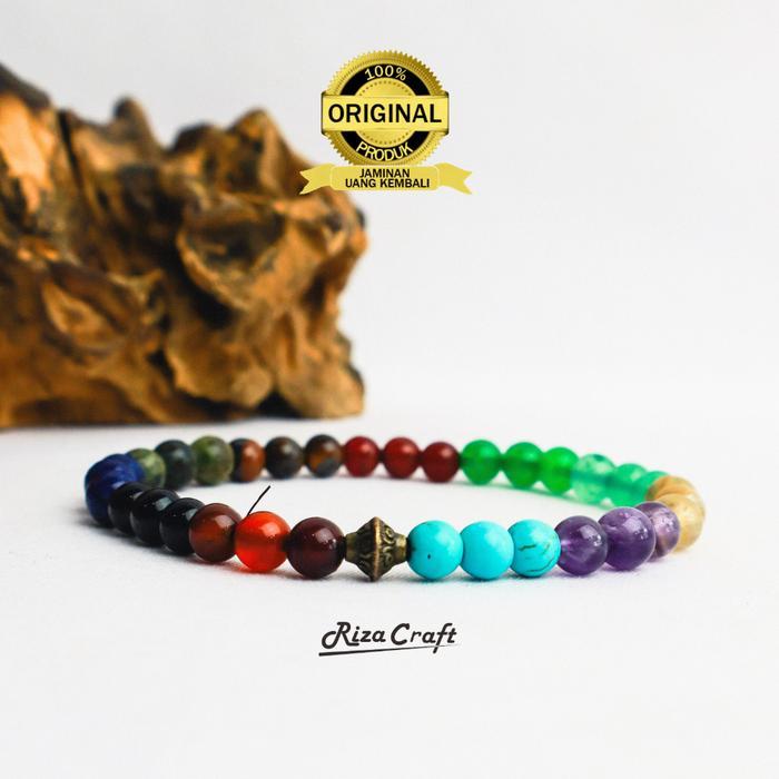 Gelang Tasbih 33 Butir Kecil Estetik Batu Akik Kristal Alam Pirus Biru Kecubung Citrine Aventurine G