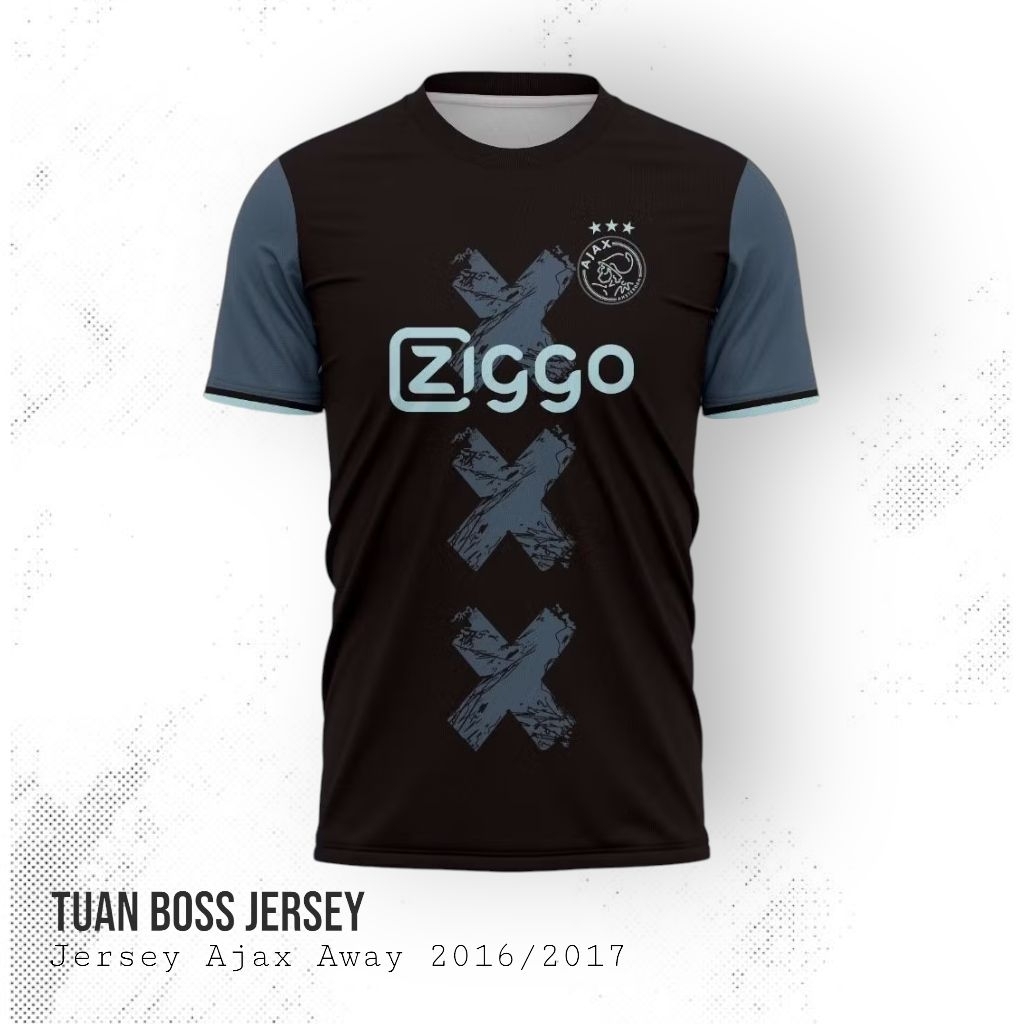 JERSEY AJAX AWAY 2016/2017 | BAHAN ADEM NYAMAN | S-XXL