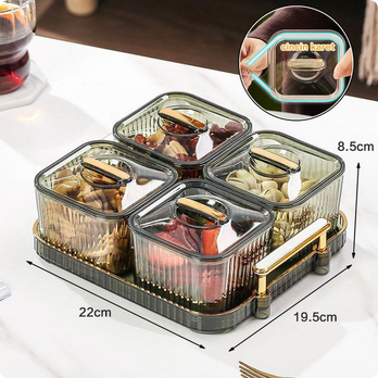 Lebaran ExclusiveToples Set Lebaran Nampan Desain Kayu Toples Kotak Tempat Kue Coklat Permen Toples 