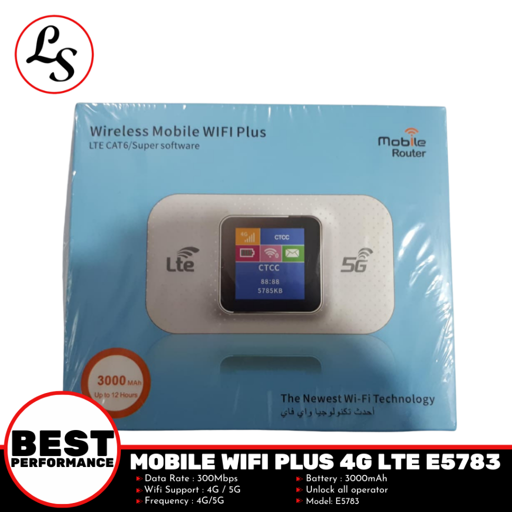 MOBILE ROUTER MIFI E5783 Unlock LTE CAT6 3000mAh up to 12 Hours